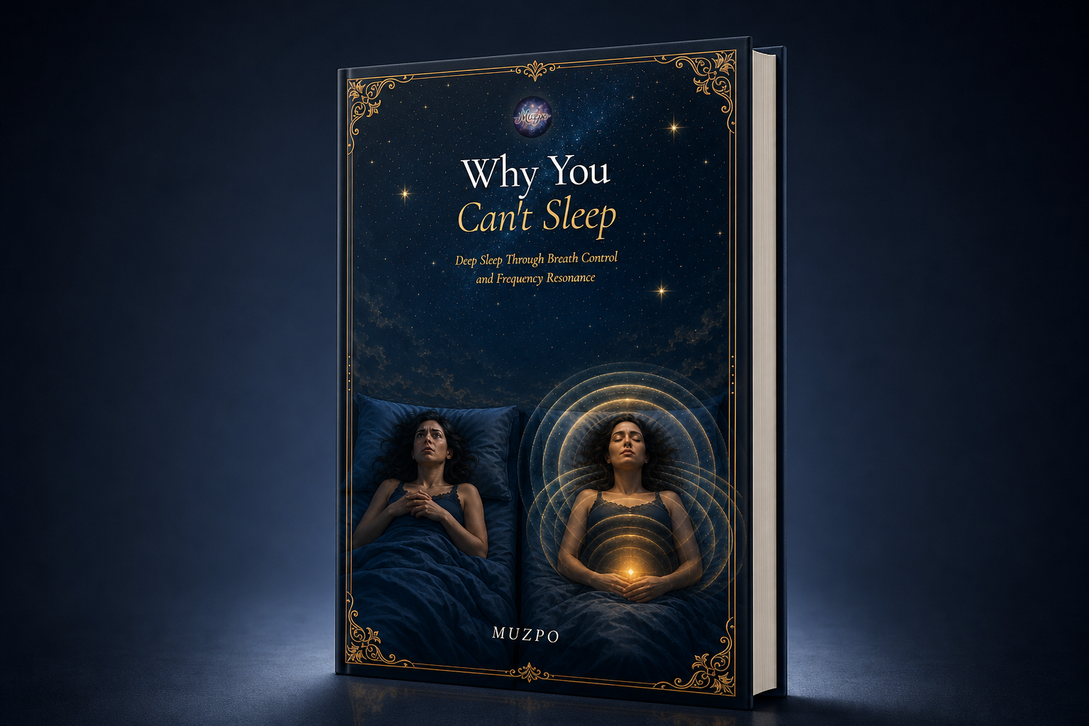 Why You Can't Sleep 3D book mockup.