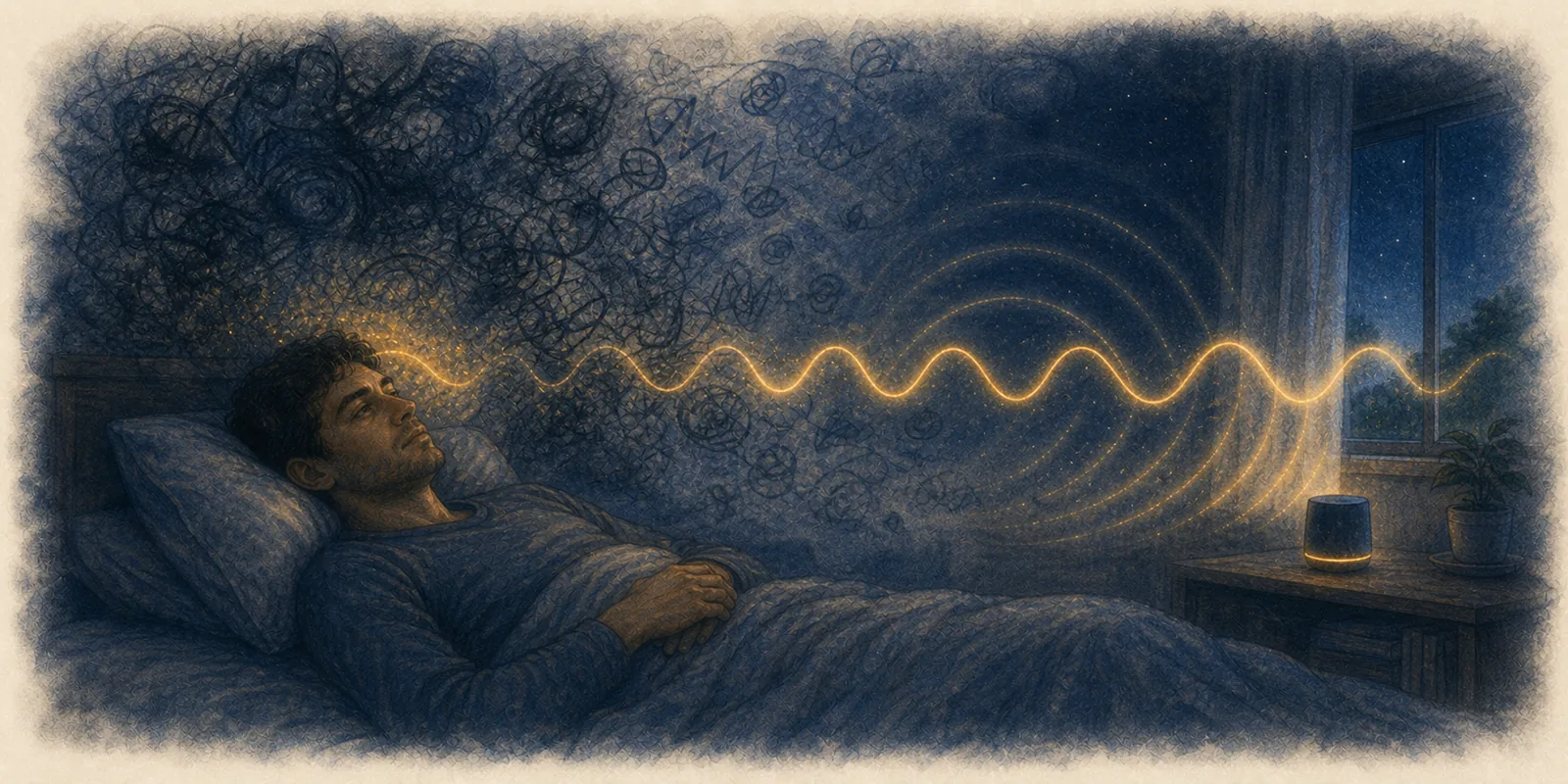 A single slow golden rhythm gives a restless mind a quieter path to follow